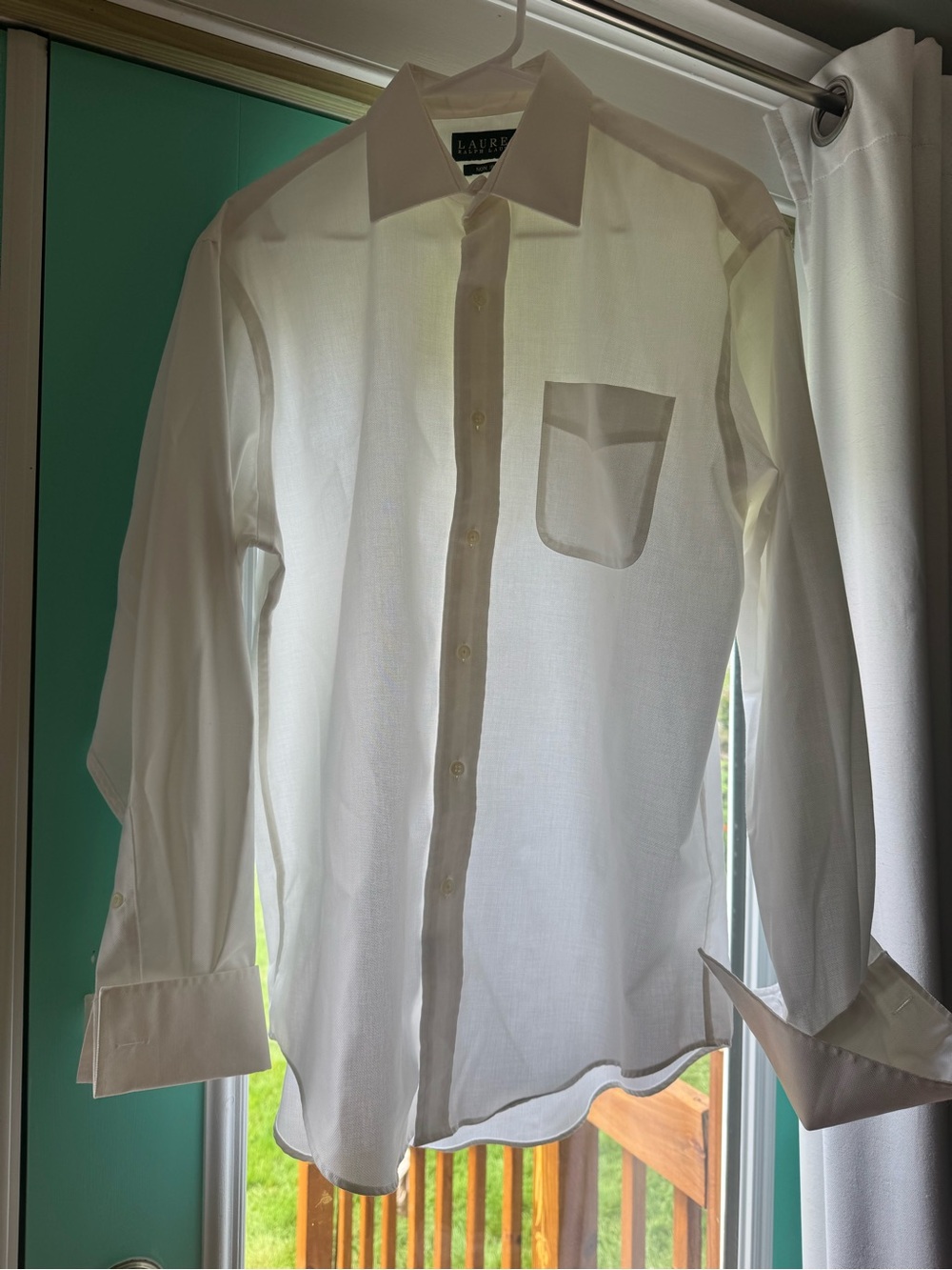 Ralph Lauren White Men's Dress Shirt - Classic Long Sleeve